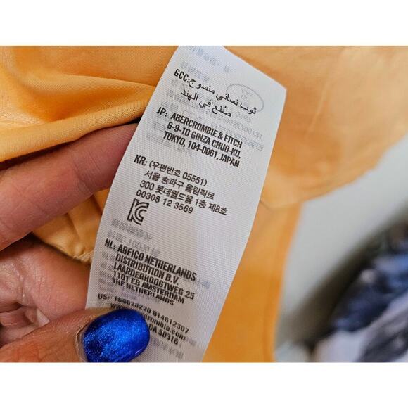 Abercrombie and Fitch Peach Mini dress. SzM. Flared. Teared. Sexy. ShortRuffled - Picture 11 of 15